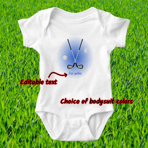 Body Star golfeur nom personnalisé bleu