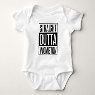 Body Stright Outta Wombton Funny Baby
