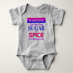 Body Sucre amusant à épicer Toddler ou maillot de bébé