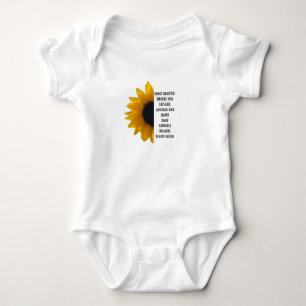 Body SUNFLOWER AVEC DESCRIPTIONS DE BÉBÉ 1 pièce