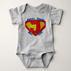 Body Super Hope Hero Baby Bodysuit - Gris Inspirant
