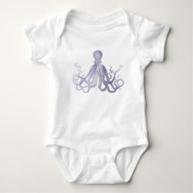 Superbe aquarelle octopus minimaliste