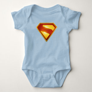 Body Superman Bouclier Doré Brillance
