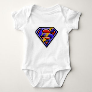 Body Superman S-Shield  Logo de l'aérographe violet