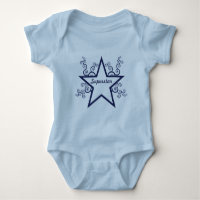 Superstar Fils bébé Tee, Bleu foncé