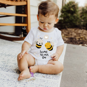 Body Sweet As Can Bee Yellow Stars Bodysuit bébé