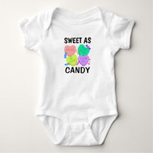 Sweet As Candy Saint Valentin Bodysuit pour bébé
