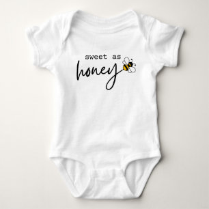 Body Sweet as Honey mignonne Bee Script minimaliste