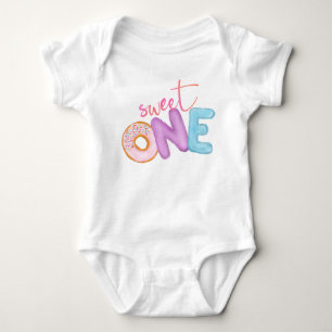 Body Sweet One First Birthday Girl Donut Theme Cute Ba