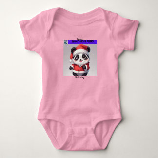 Body Sweet Panda Noël Vêtements de bébé Écrit