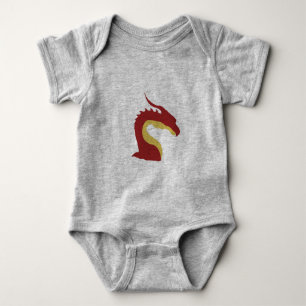 Body Symbole dragon d'Imaginaire simple rouge et jaune