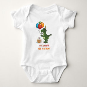 Body T-rex Dinosaur Ballons colorés Premier anniversair