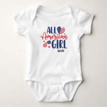 T-shirt All American Girl (Baby)