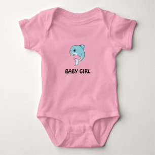 Body T-shirt bébé dauphin