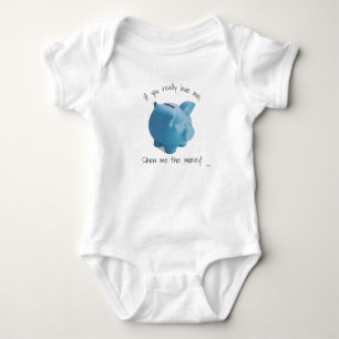 Body T-shirt bébé Montre-moi l'argent bébé - HAMbWG