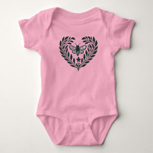 Body T-shirt bébé Papillon et Branches