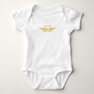 Body T-shirt blanc pilote