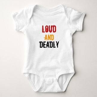 Body T-shirt bruyant et mortel de bébé et d'enfants