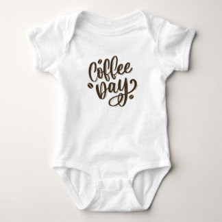 Body T-shirt de costume pour bébé jour café