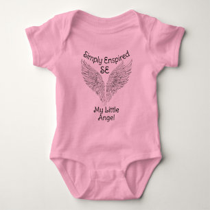 Body T-shirt de l'aile d'ange tout simplement envoûtée