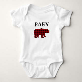 Body T-shirt de l'ours de bambou plaid de Buffalo