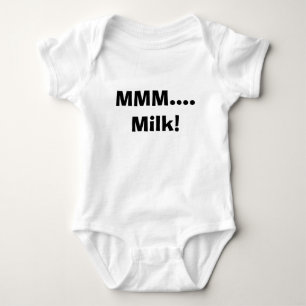 Body T-shirt drôle de bébé de lait