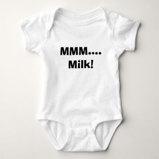 Body T-shirt drôle de bébé de lait