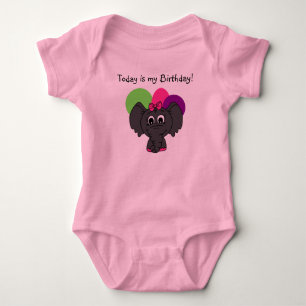 Body T-shirt Elephant d'anniversaire customisé
