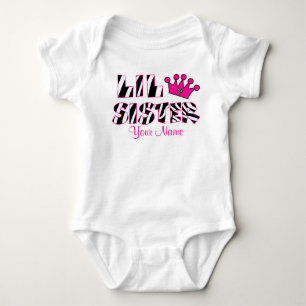 Body T-shirt personnalisé par copie de zèbre de petite