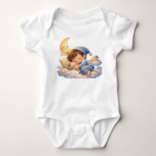 Body T-shirt pour enfants avec un ours en peluche migno