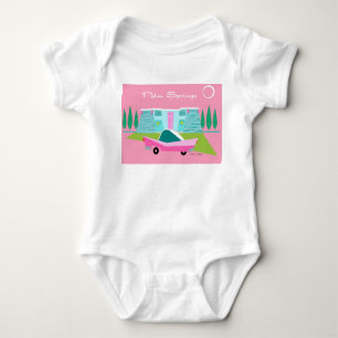 Body T-shirt Retro Pink Palm Springs