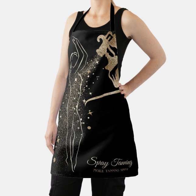 Body Tan Spray glitter stars makeup Apron (Insitu)