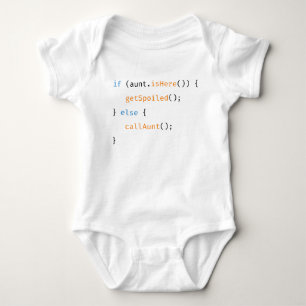 Body Tante développeur bébé drôle code nouveau-né