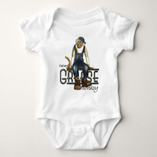 Body Tee - shirt de bébés de mécanique de singe de
