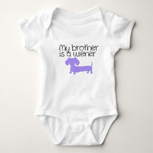 Body Tenue de bébé « Mon frère est un wiener » Cadeau d