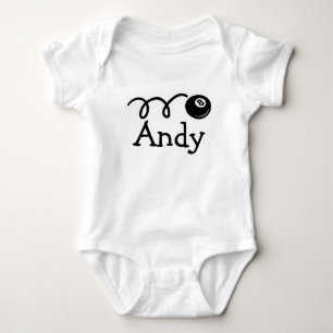 Body Tenue de bébé personnalisée avec boule huit de bil