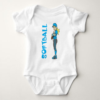 BODY TEXTE DE PITCHER DE FILLE DE SOFTBALL
