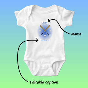 Body Texte personnalisé de l'étoile de base-ball future