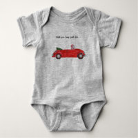 Texte personnalisé mignon rouge voiture drôle cita