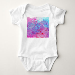 Body Texture créative bleu-rose, taches de peinture.