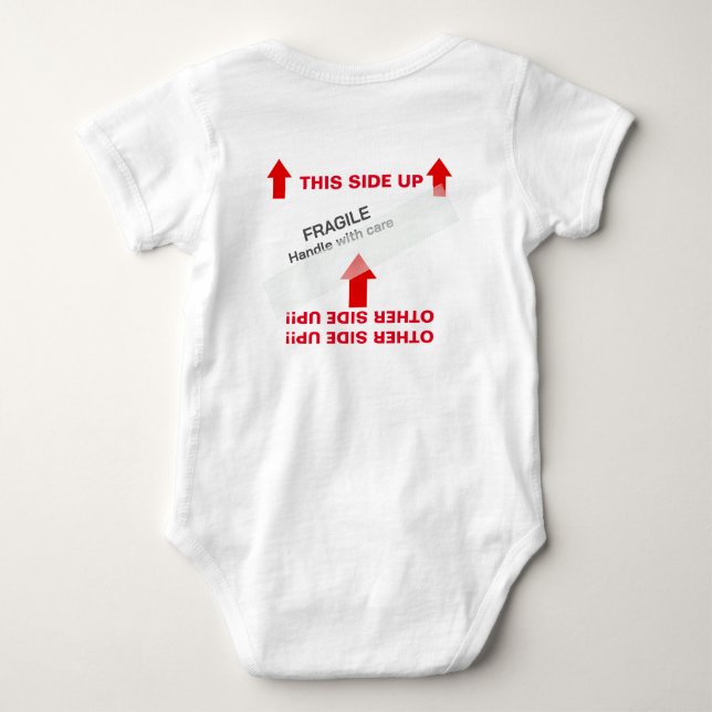 Body "This SIDE UP" Instructions pour la manipulation d (Dos)