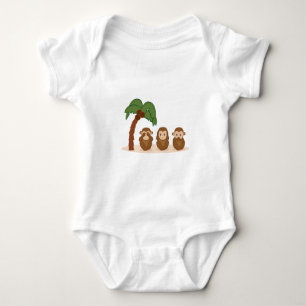 Body Three little monkeys - trois barboteuses