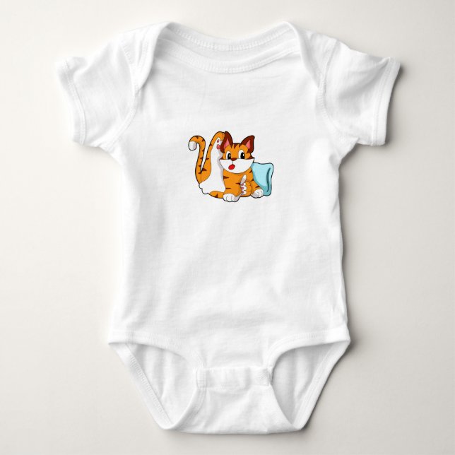 Body Tiger chat avec Coussin (Devant)