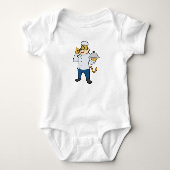Body Tiger Cook Chef hat Platter (Devant)