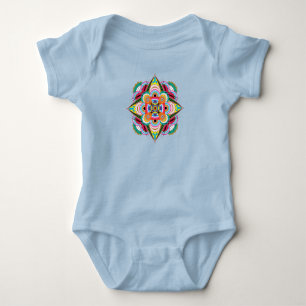 Body Tiger Dragon Mandala Baby Bodysuit à une pièce