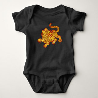 Body Tiger Motif d'or Faux