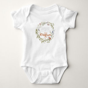 Body Tiny Wildflower   Girl 1st Birthday