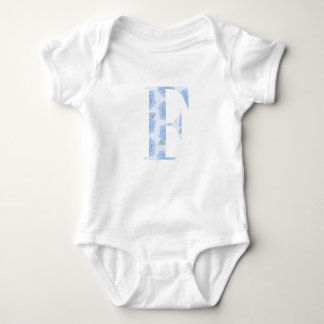 Body Toile Bleue Floral Hydrangea "F" One-Sie