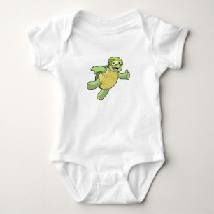 Body Tortue à la natation avec lunettes de natation