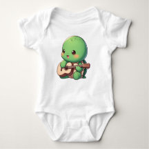 Tortue Chibi Jouer de la guitare